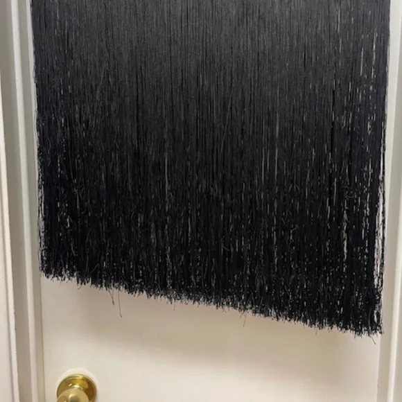 Helmet Lang Black Lamb Leather and Fringe Skirt EUC - Picture 12 of 14